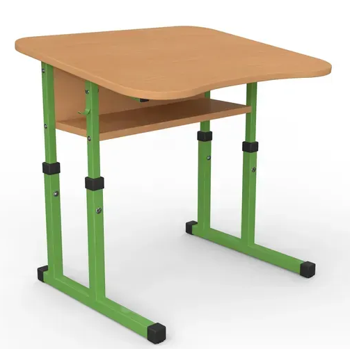 Стіл учнівський одномісний з нахилом №4-7 /600х500 МФ Вересень